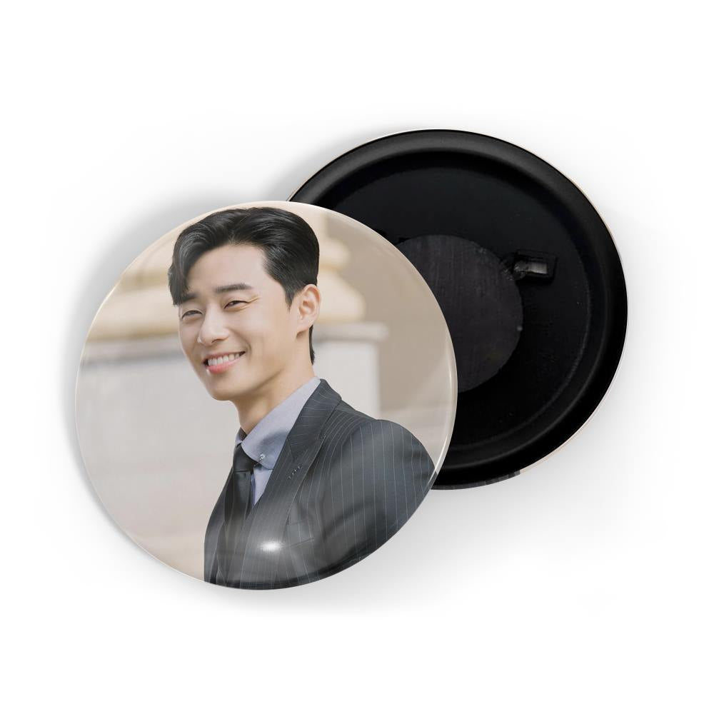 dhcrafts Fridge Magnet K-Drama Korean Actor Multicolour Park Seo-joon D8 Glossy Finish Design Pack of 1